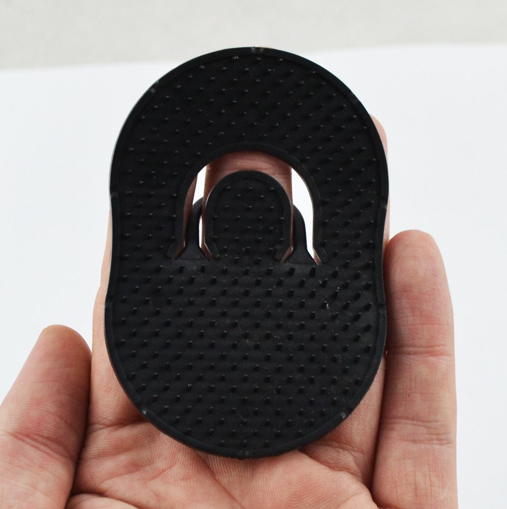 Pocket Palm Combs, Shampoo Comb, Massager Hair Brush Comb, Scalp Massager Brush Comb, Wave brush, Palm hair brush (Black)