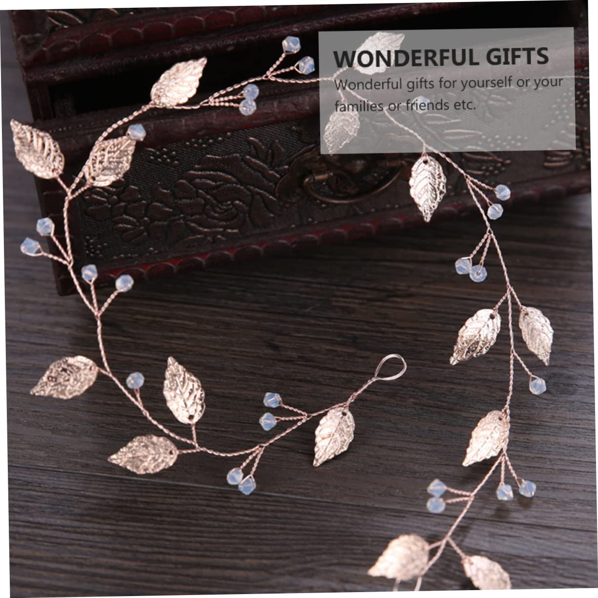 1pc Leaf Soft Chain Headband Hair Decorations Headwear Alloy Leaf Wedding Headwear Alloy Leaf Headwear Bride Headband