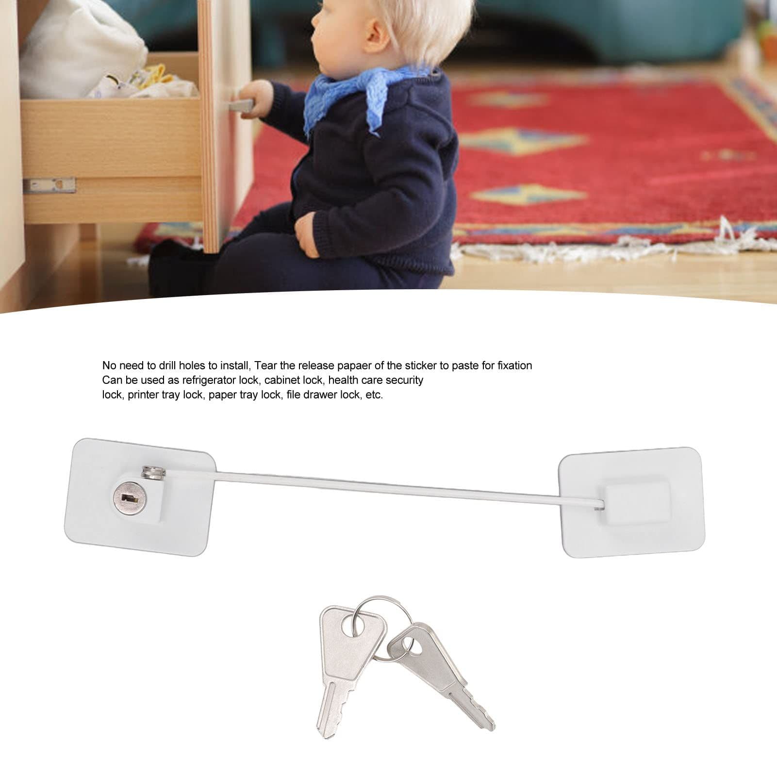 Child Safety Lock Window Door Locking Keyed Opening Restrictor for Baby Protection
