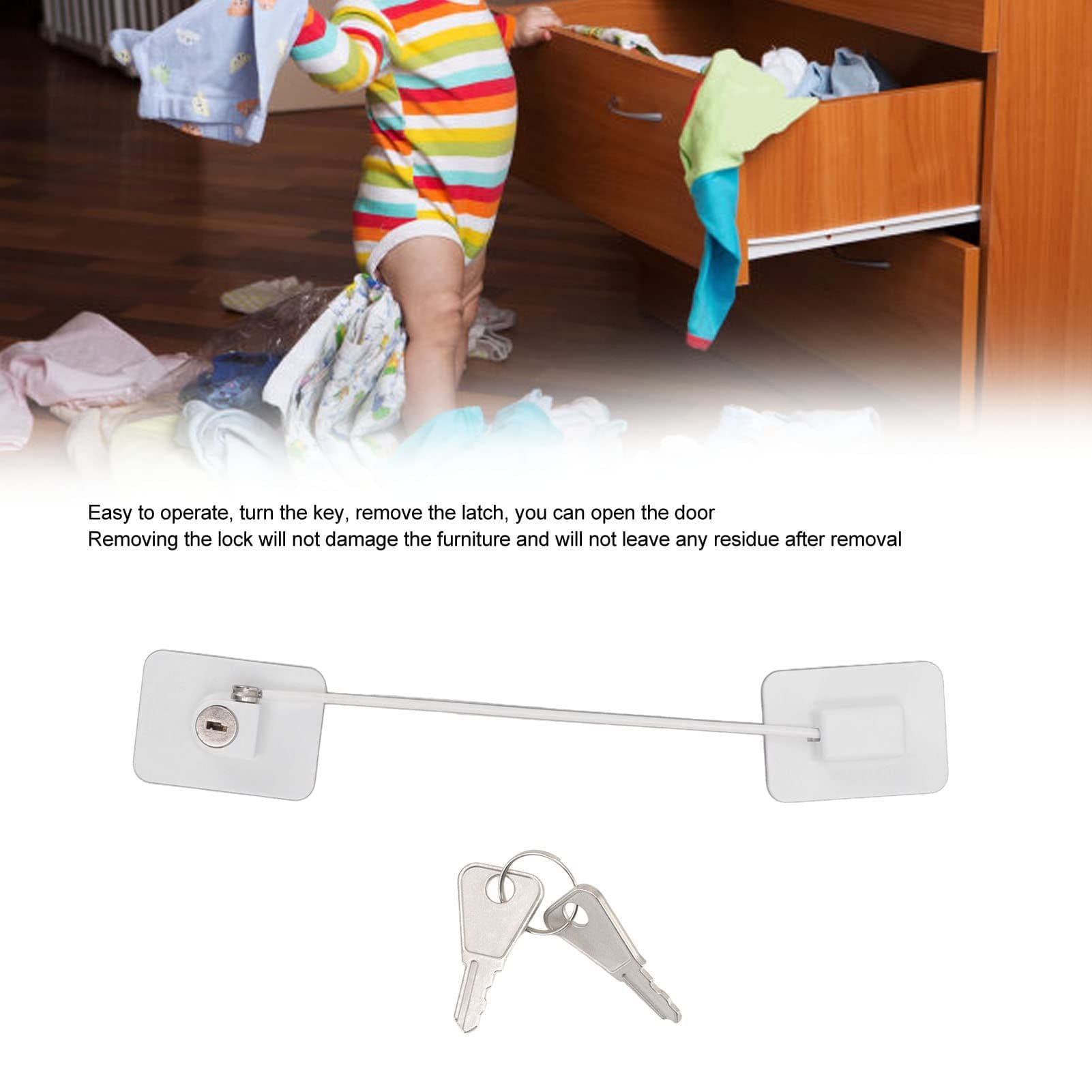 Child Safety Lock Window Door Locking Keyed Opening Restrictor for Baby Protection