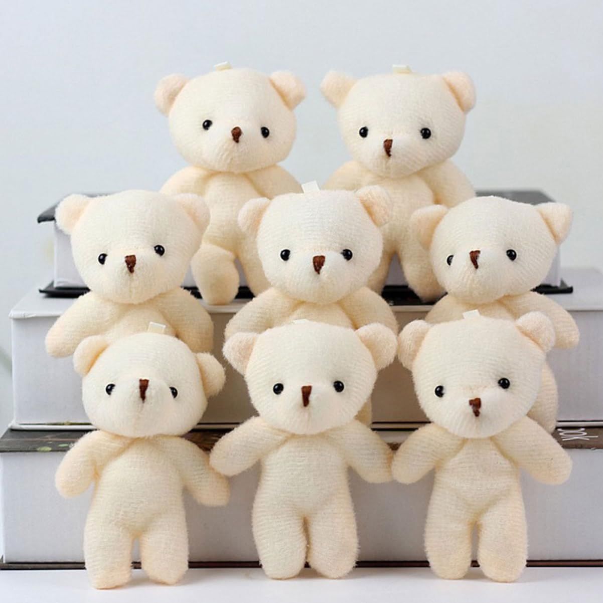 10pcs Mini Bear Doll Cartoon Bear Keychain Mini Bear Decor Tiny Bear Toy Hanging Tiny Bears Lovely Tiny Bears Bear Pendant Toy
