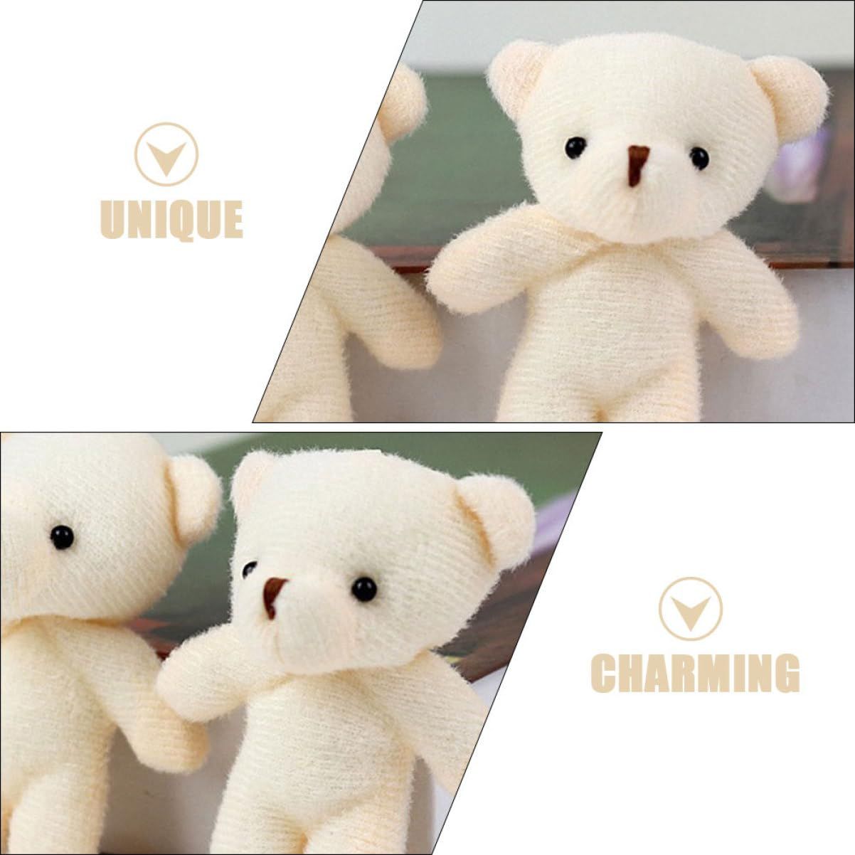 10pcs Mini Bear Doll Cartoon Bear Keychain Mini Bear Decor Tiny Bear Toy Hanging Tiny Bears Lovely Tiny Bears Bear Pendant Toy