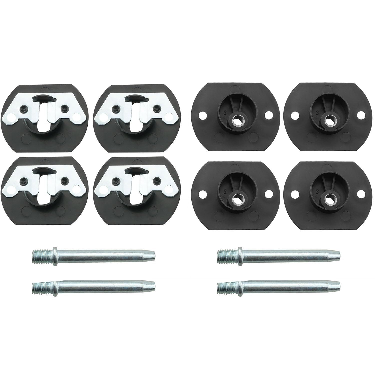 4 Sets of Pin Type Sofa Sectional Connectors Thickened Clamping Fasteners Bed Headrest Armrest Buckle Used for Furniture Sofa