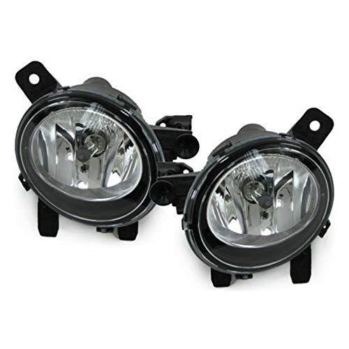 1 Pair Replacement Bumper Fog Light Fit for F30 F31 F34 Fog Lamp Assembly Driver And Passenger Side black