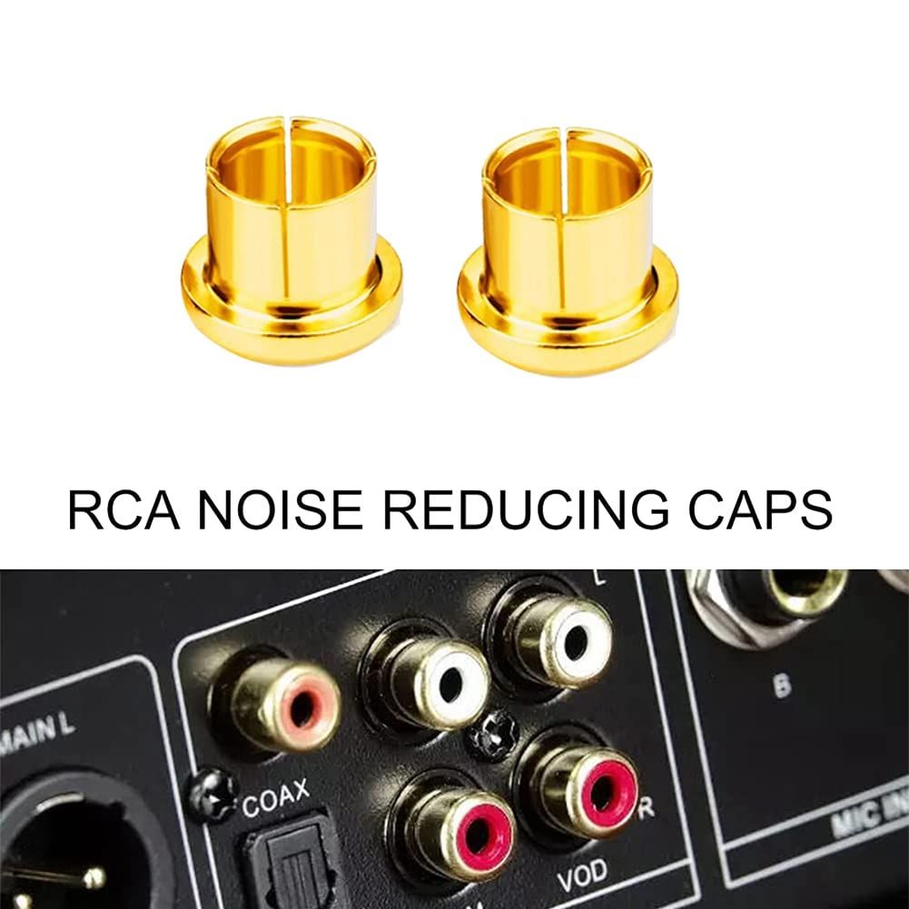 8Pcs Gold Plated Protection Cap Plug Short-Circuit Socket Phono Connector Shielding Plug Socket Protection Cover Cap