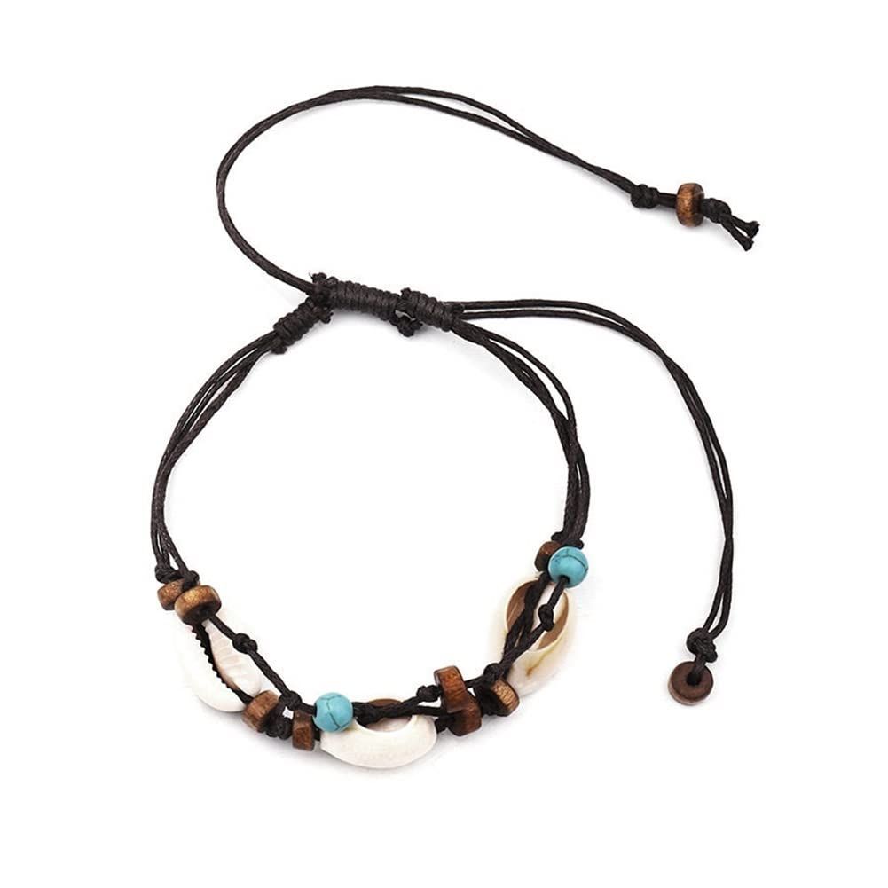 Women Ankle Bracelet Foot Chain Wax Rope Anklet Beach Jewelry Anklet for Women Considerate design convenient to adjust