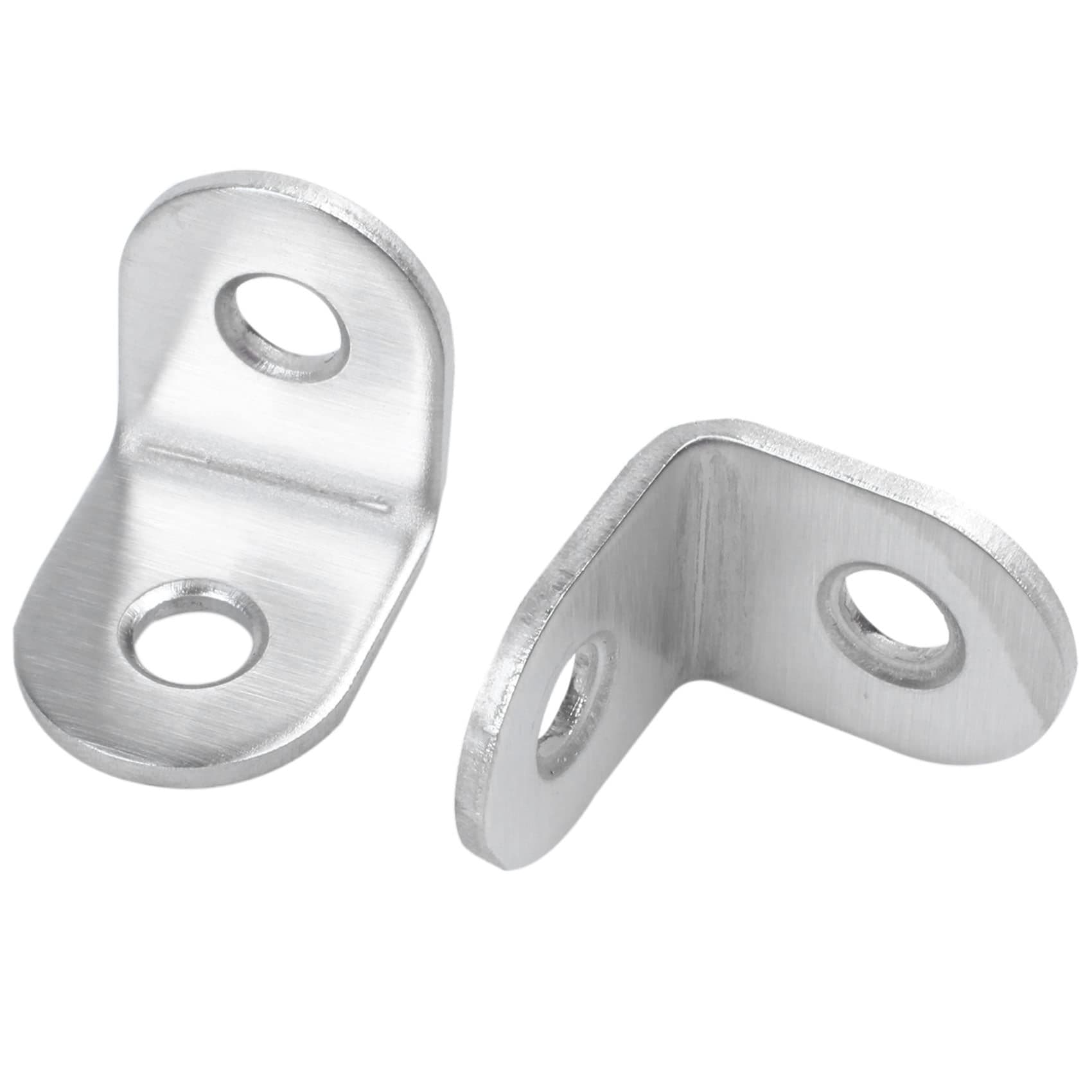 Stainless Steel 90 Degree Angle L Shaped Bracket 3/4 x 3/4 x 5/8 inch 50 Pack