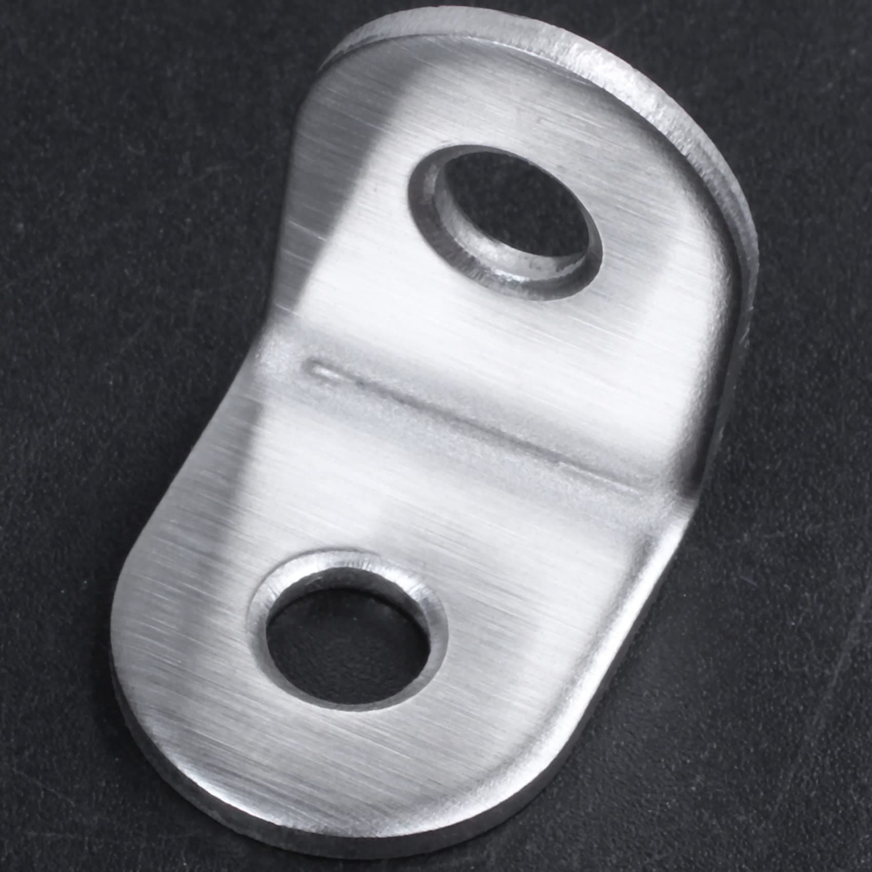 Stainless Steel 90 Degree Angle L Shaped Bracket 3/4 x 3/4 x 5/8 inch 50 Pack