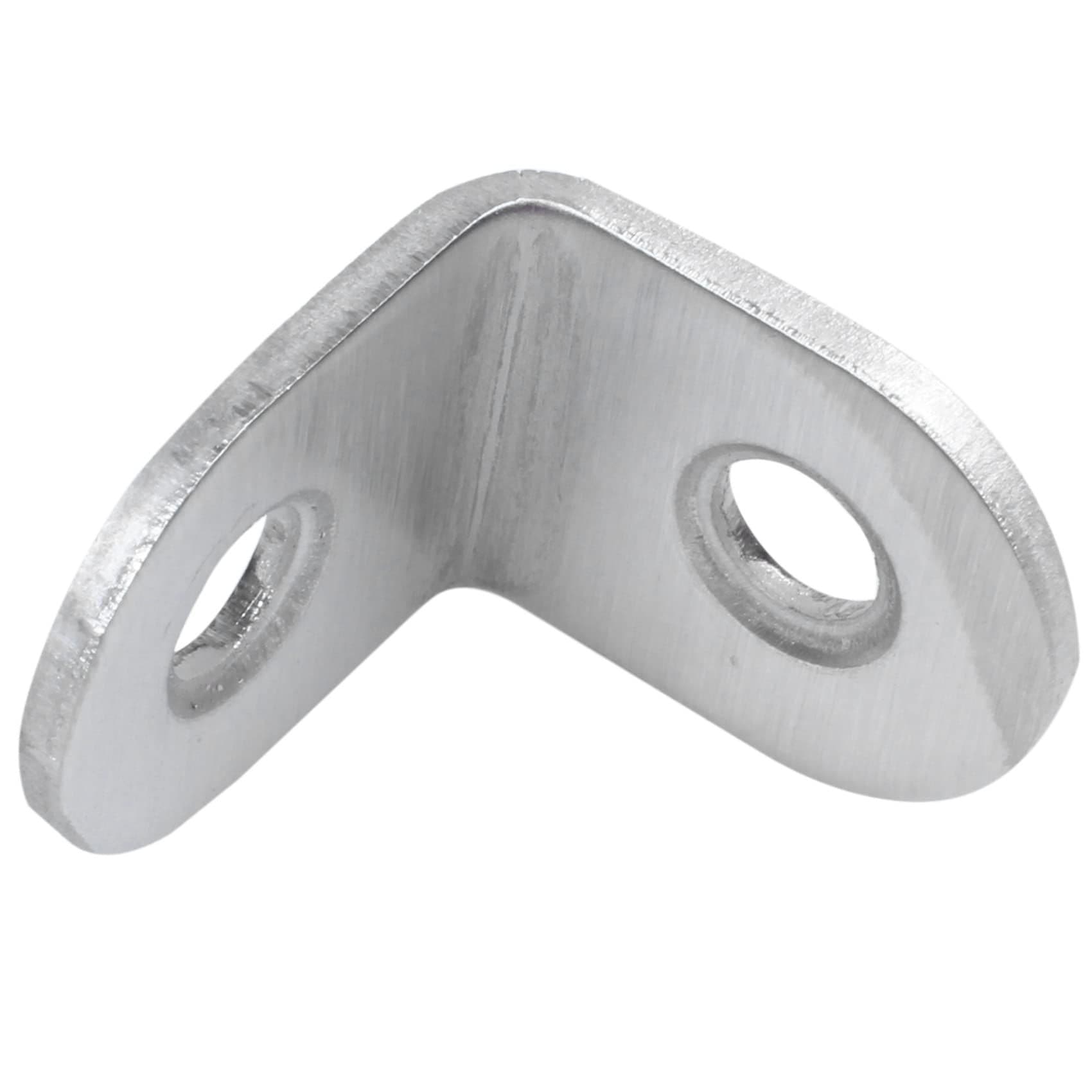 Stainless Steel 90 Degree Angle L Shaped Bracket 3/4 x 3/4 x 5/8 inch 50 Pack