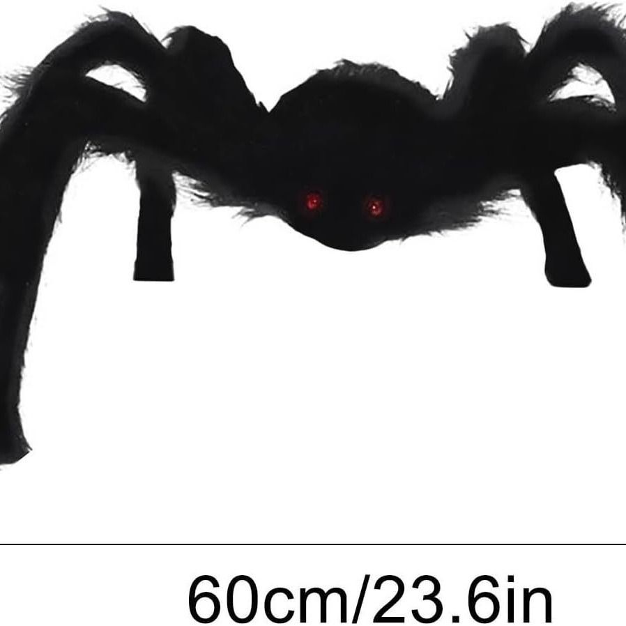 Halloween Decor Simulation Spiders Giant Hairy Spider for Halloween Home Party Decor Outdoor Indoor Yard Garden Plush Spider