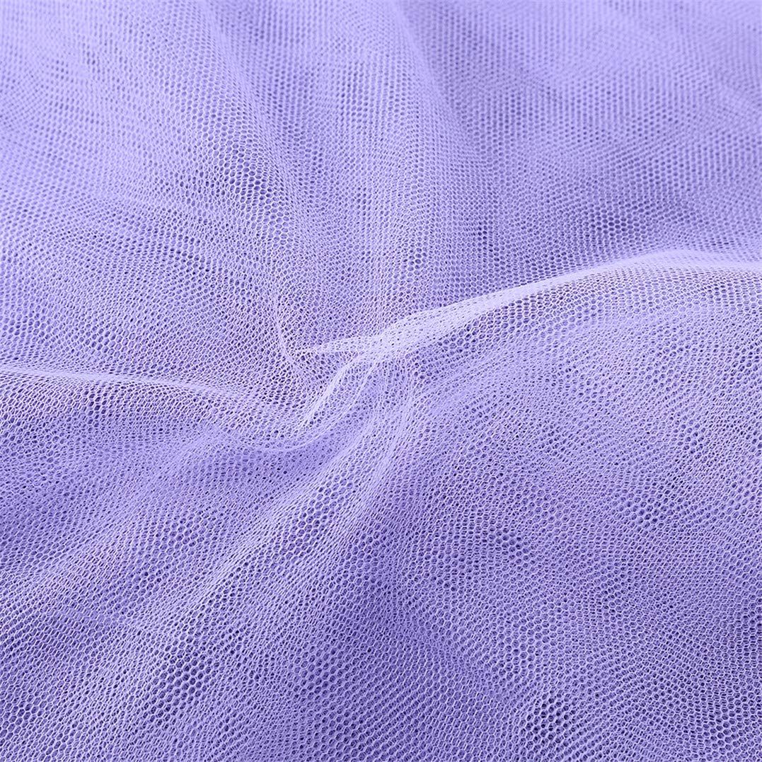 4 Corner Post Students Dorm Bunk Mosquito Net Bed Canopy Netting Students Bed Curtains for Student Dormitory School (Purple)