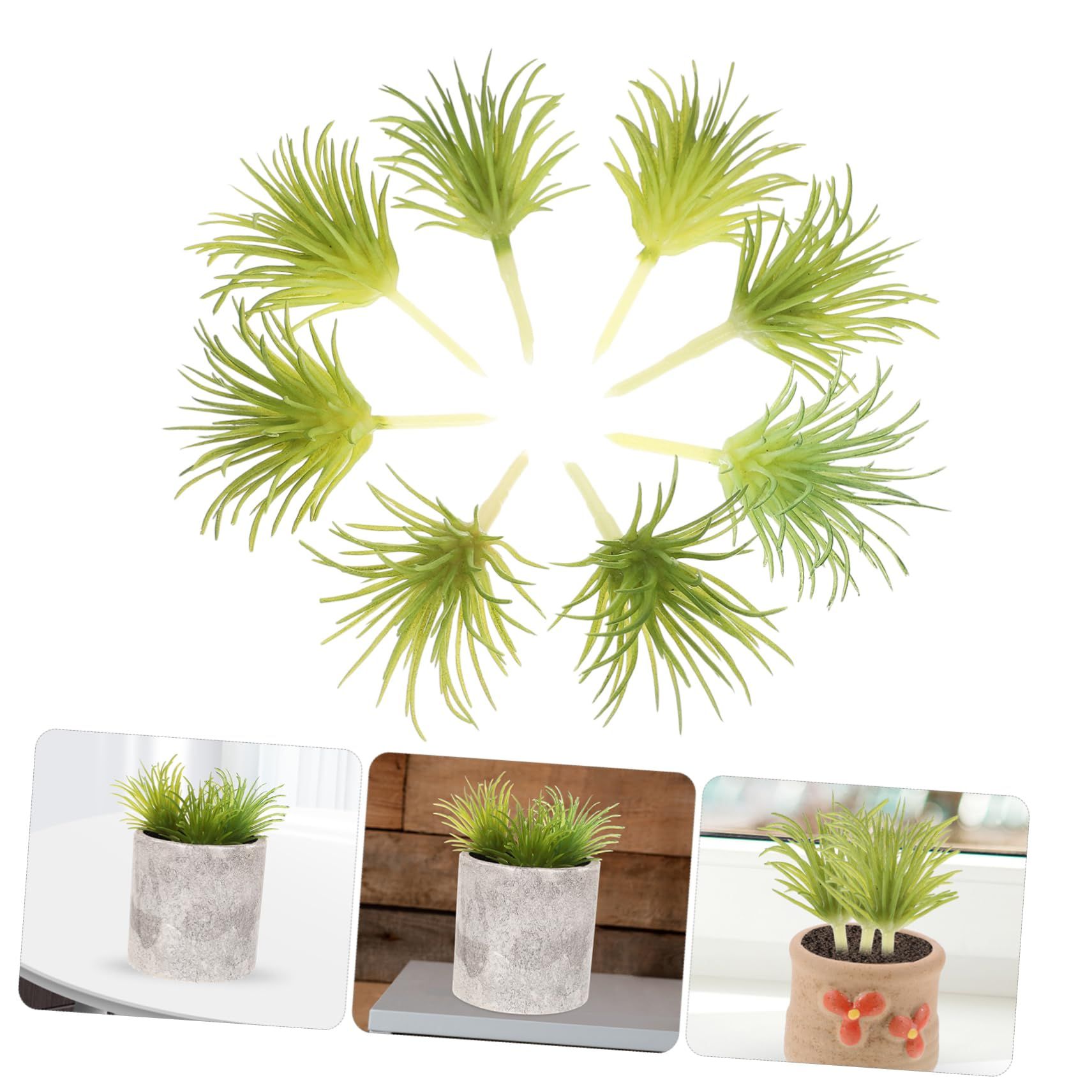 12pcs Artificial Plants Succulent Planters Bonsai Cactus House Plants Pot Plants Indoor Fake Plant Indoor Plants Table Centerpieces