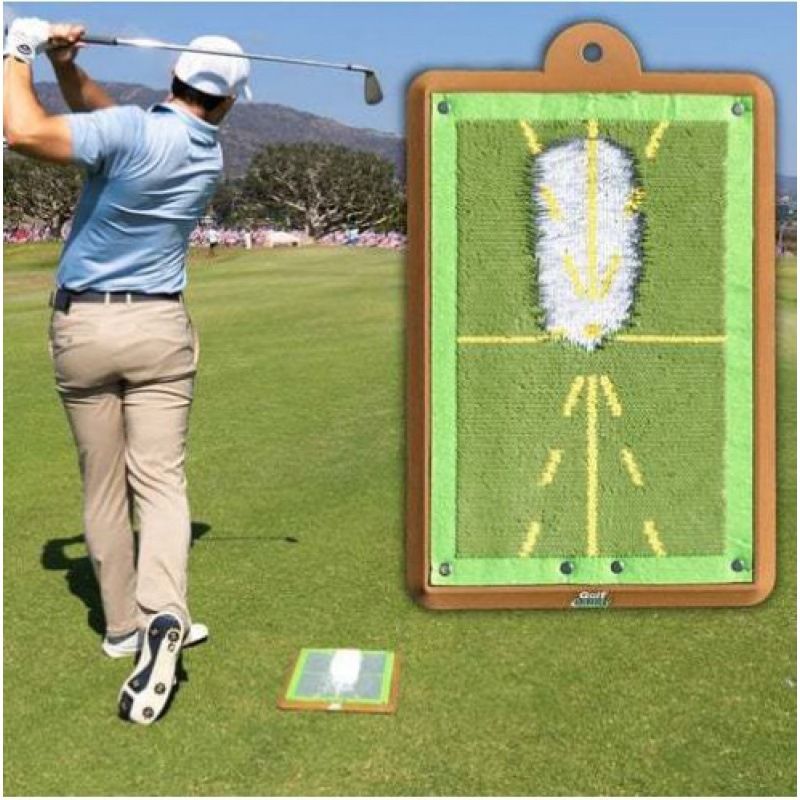 Premium Swing Training Mat for Analyzing Swing Path and Ball Impact Golf Practice Mat - - Ideal for Indoor/Outdoor Golf Training