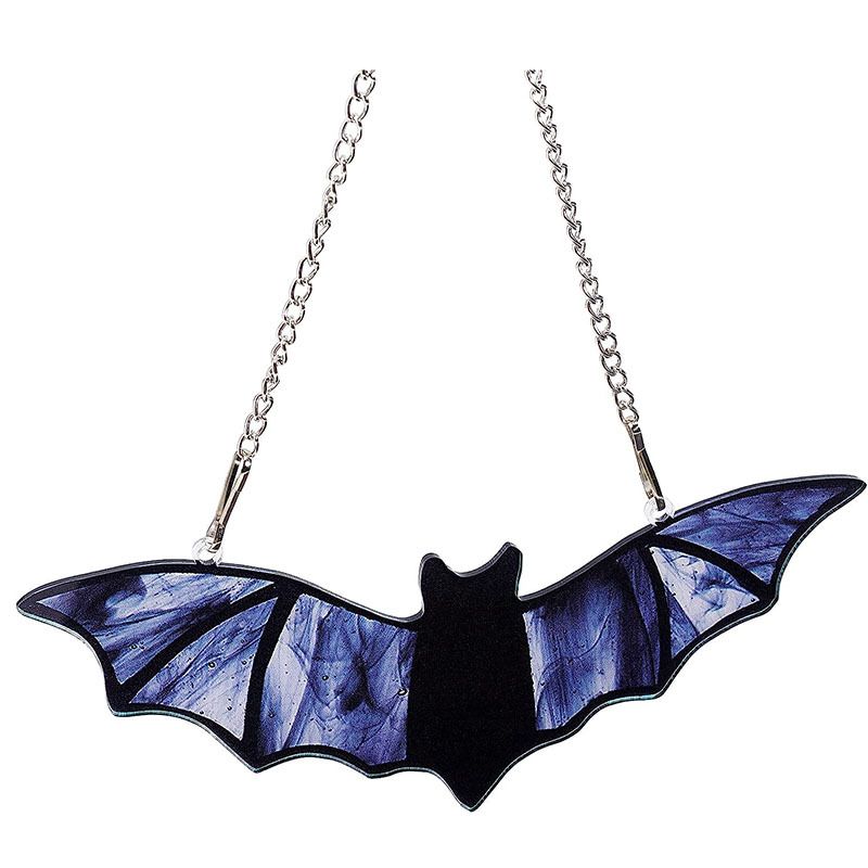 Halloween Bat Decor for Home - Colorful Bats Window Decorations Hanging Ornament Acrylic for Halloween Party Wall Art Spooky Home