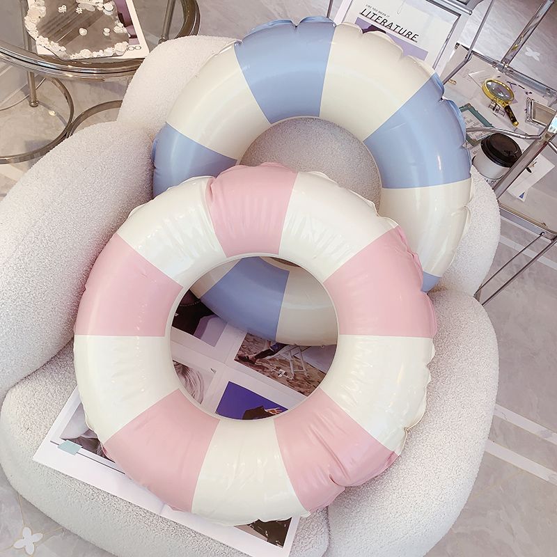 Swim Ring for Adult Kids Printing Pattern Swimming Pool Toys Summer Holiday Inflatable Swimming Tube （2pcs）