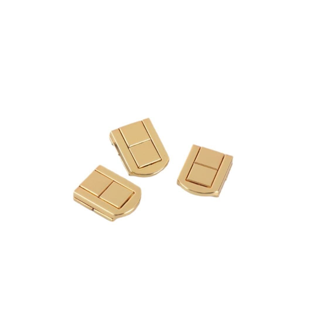 4Pcs Toggle Catch Lock, 25*33mm 9g (LxW) Zinc Alloy Hasp Lock Latch Clasp for Jewelry Box Wooden Case, Gold