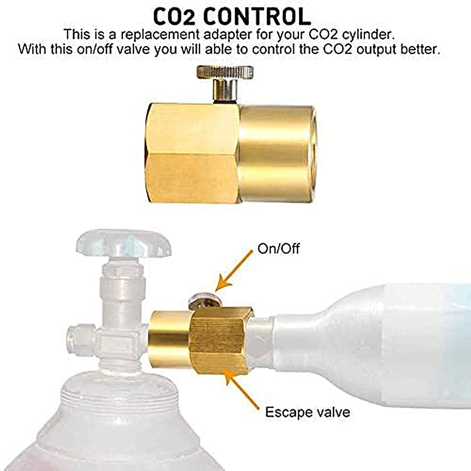 Soda Refill Bottle Adapter Refills Connector Kit for CGA320 to TR21-4,Soda Machine Soda Adapter Connector Adapter Accessories