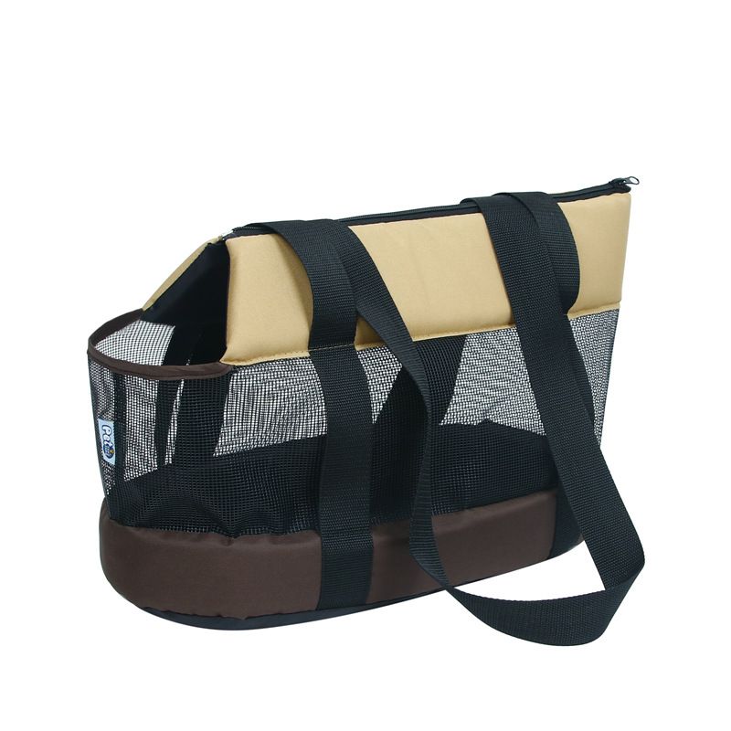 Portable Pet Cat Tote Bag Mesh Big Capacity with Safety Strap Breathable- Pet Sightseeing Tote Pet Tote Bag for Medium Dogs(2pcs)