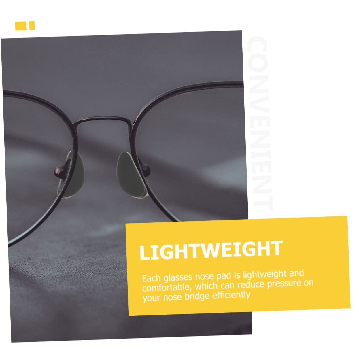 4 Pairs Glasses Nose Pad Glasses Nose Bridge Support Nose Guards for Glasses Short Sighted Glasses Sunglasses Nose Silicone Pad