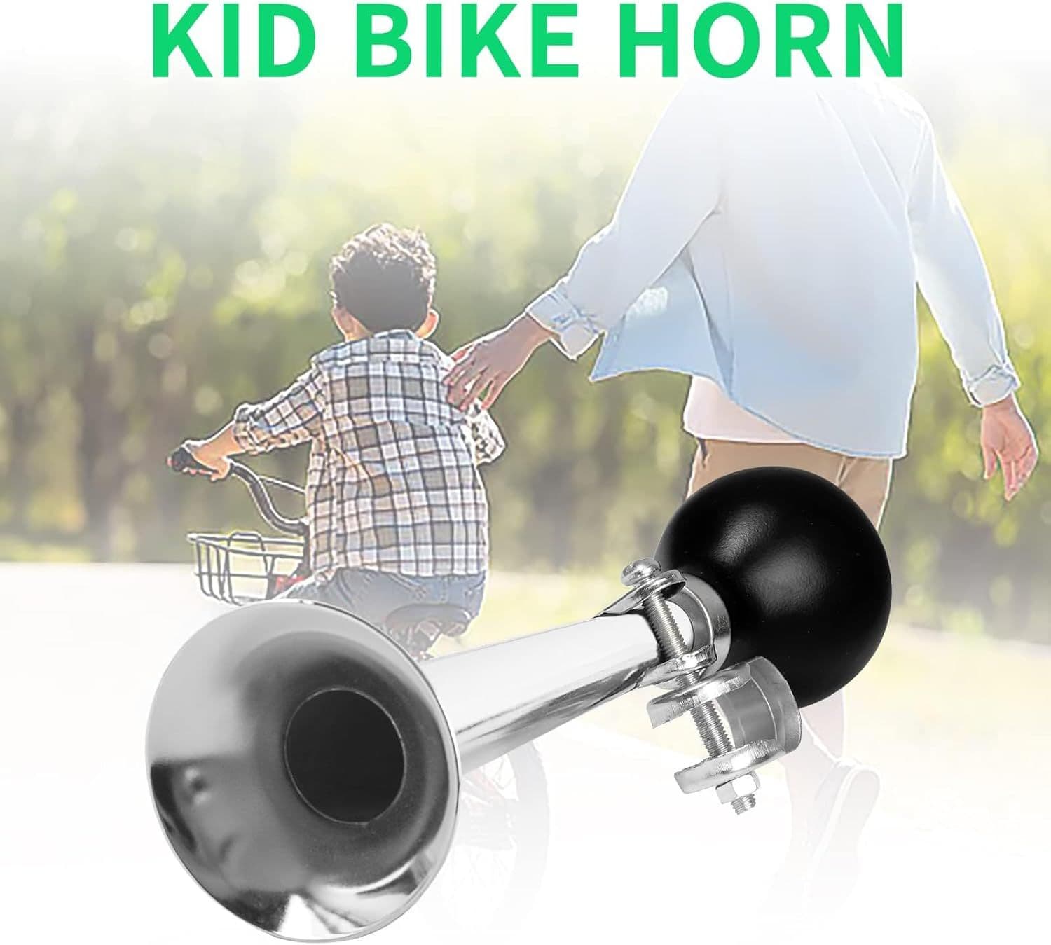 Horn Kids Bike Horn: Air Horn for Vehicles Bicycles Golf Cart Classic Vintage Aluminum Alloy Bike Horn