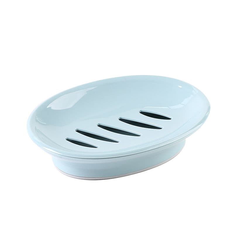 2 Pack Soap Dishes,Removable Soap Drainers Plastic Soap Holder,Plastic Simple Double Compartment Drain Soap Box,Soap Saver Box