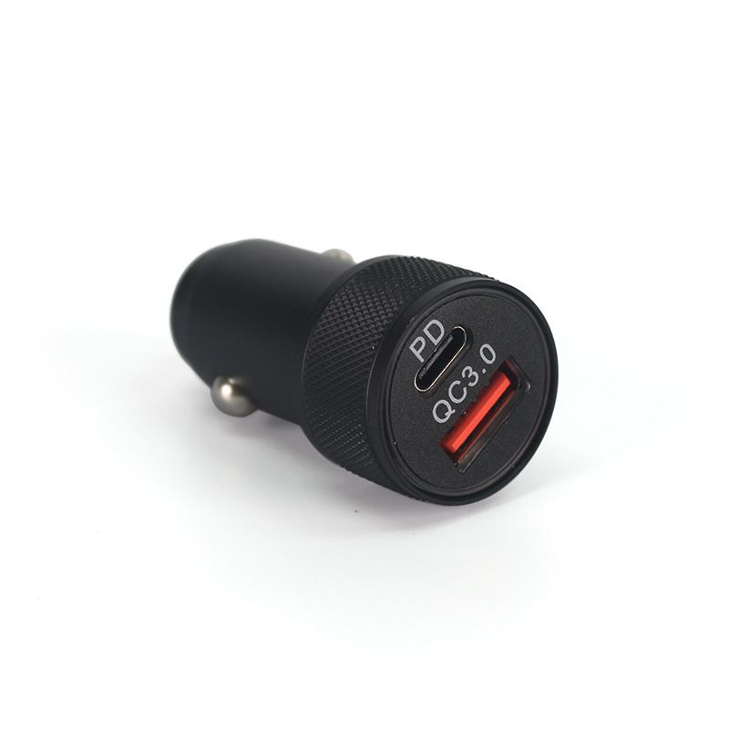 Charger Car Adapter,2Pack Super Fast Dual Port Type C Car Charger Adapter Metal Mini Cigarette Lighter USB