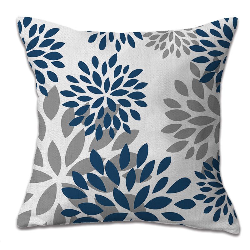 Hexagram Blue Pillow Covers Set of 4, Geometric Throw Pillow Covers - Decorative Couch Pillow Cover for Sofa, Cushion Case Outdoor