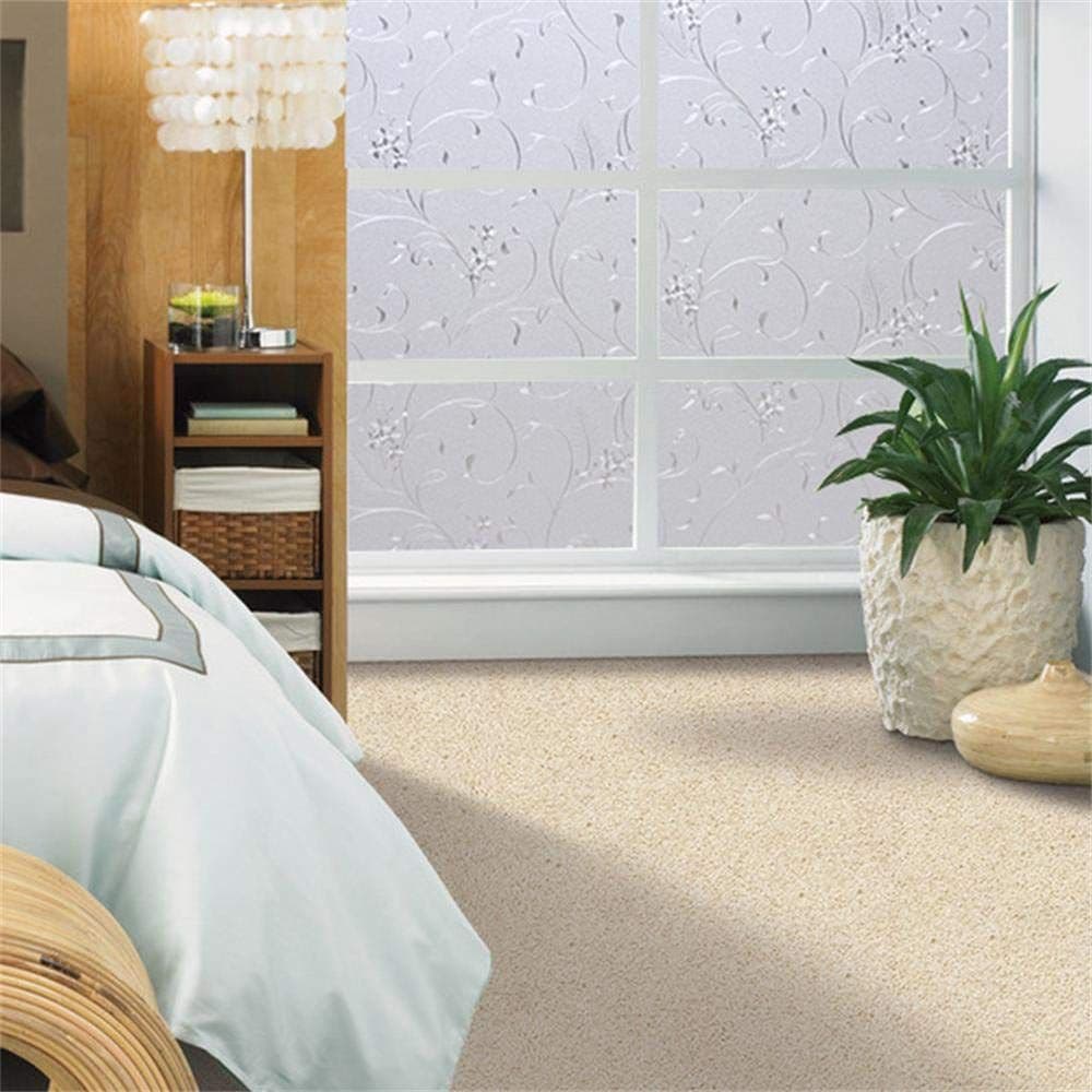 Static Cling Non-Adhesive Window Film Frosted Glass Film Bathroom Door Glass Decoration Window Film Privacy Covering