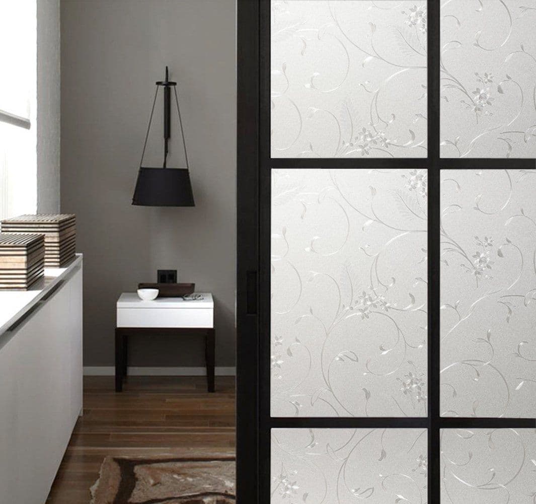 Static Cling Non-Adhesive Window Film Frosted Glass Film Bathroom Door Glass Decoration Window Film Privacy Covering