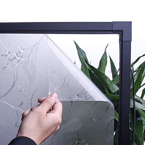 Static Cling Non-Adhesive Window Film Frosted Glass Film Bathroom Door Glass Decoration Window Film Privacy Covering