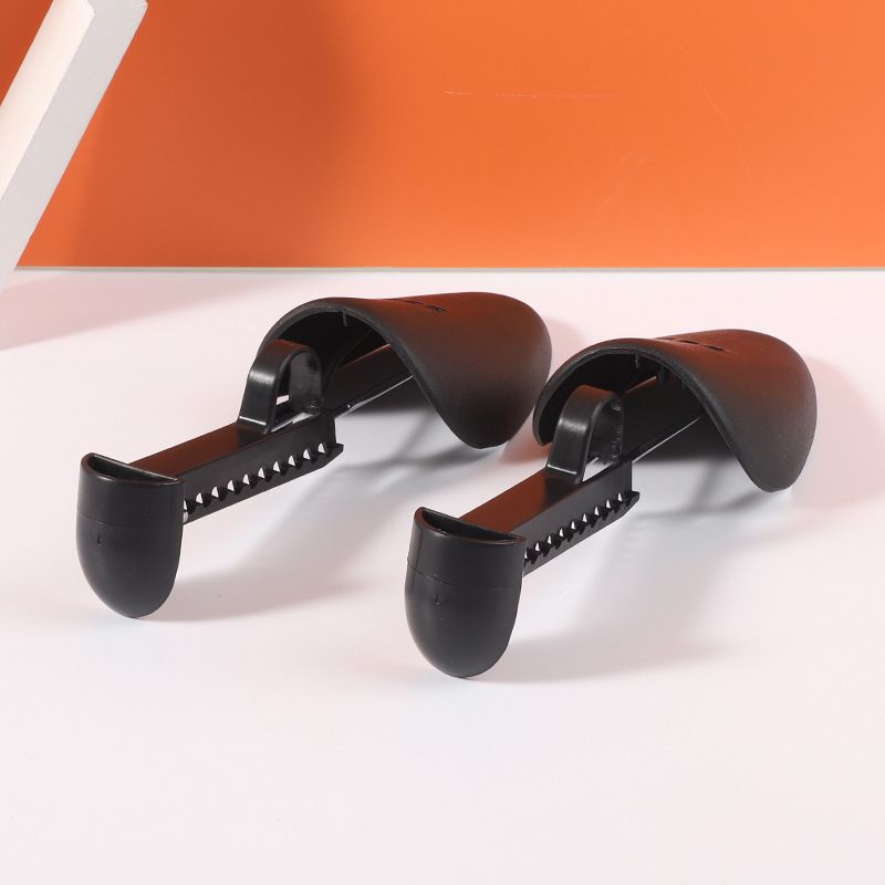 Practical Adjustable Length Men Shoe Tree Stretcher Holder Boot inserts shape holders (Men Black a pair)