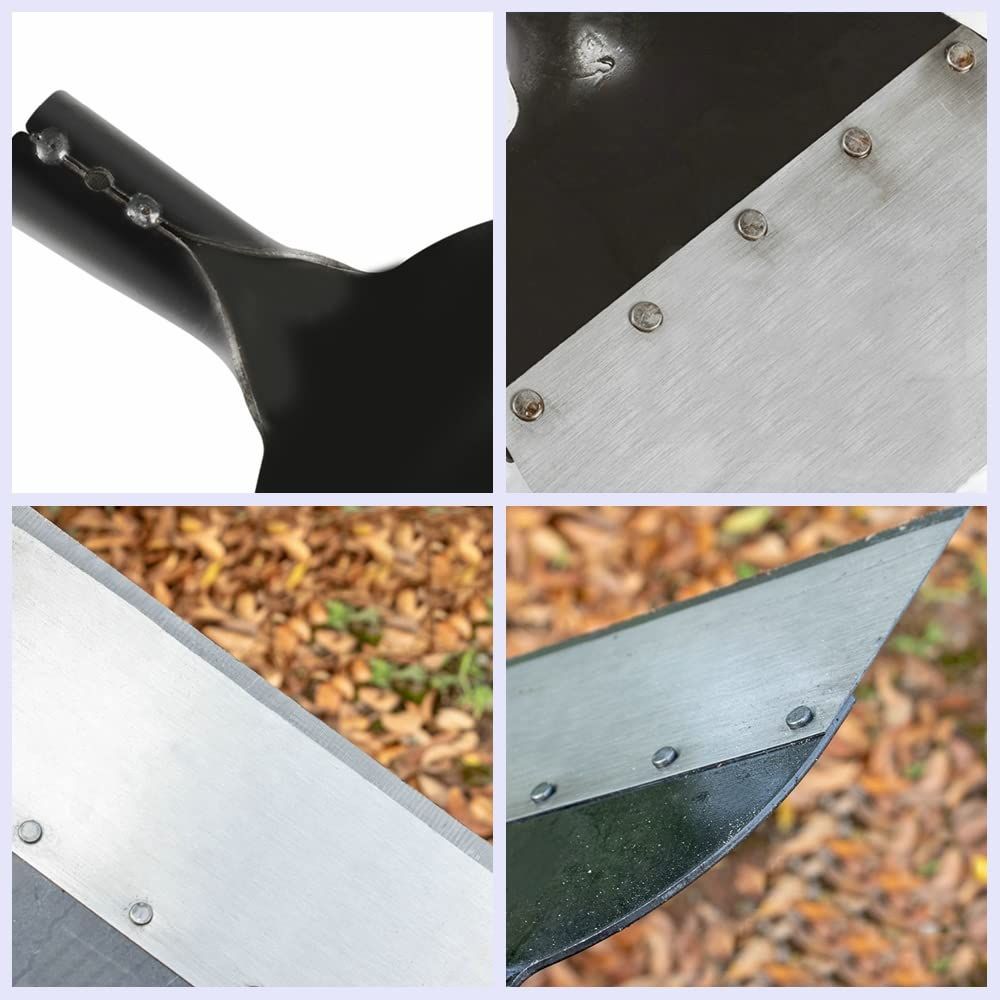 Outdoor Garden Cleaning Shovel Multi-Functional Steel Flat Shovel Ice Shovel Weeding Planting Farm Weeding Tool