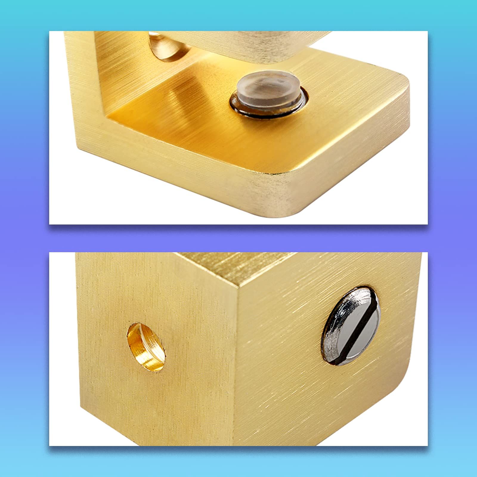 4pcs Shower Shelf Clips Glass U Clamp Shelf Adjustable Support Bracket No Drill on Glass Clips Shelf Hardware