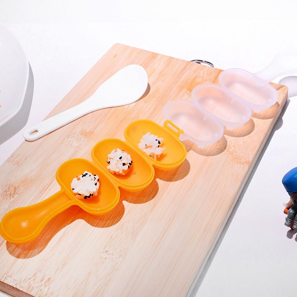 Rice Ball Mold,Rice Ball Shaker, Ball Shaped Kitchen Tools DIY Lunch, Maker Mould Food Decor for Kids, Mold With a Mini Rice