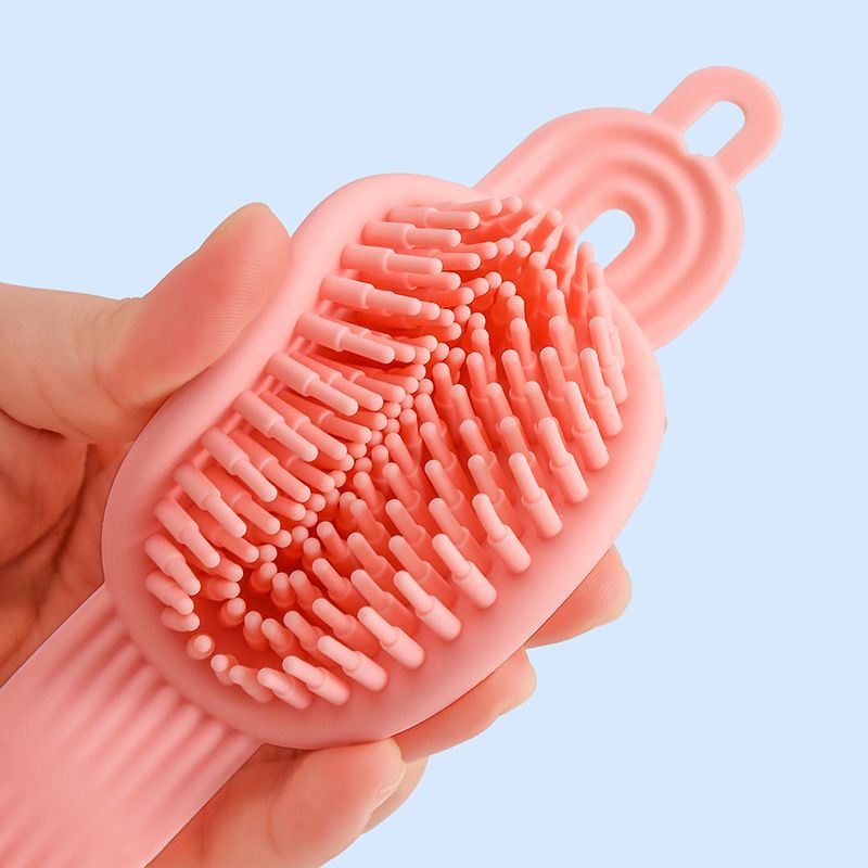 Silicone Washing Head Brush Scalp Massager Shampoo Brush Hair Scalp Scrubber for Hairs Growths Dandruff Thick Curly Wet Dry Hair