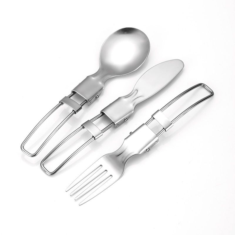 5 Piece Stainless Steel Family Cutlery Picnic Utensil Set with Travel Case for Knifes | Chopstick, (Black)