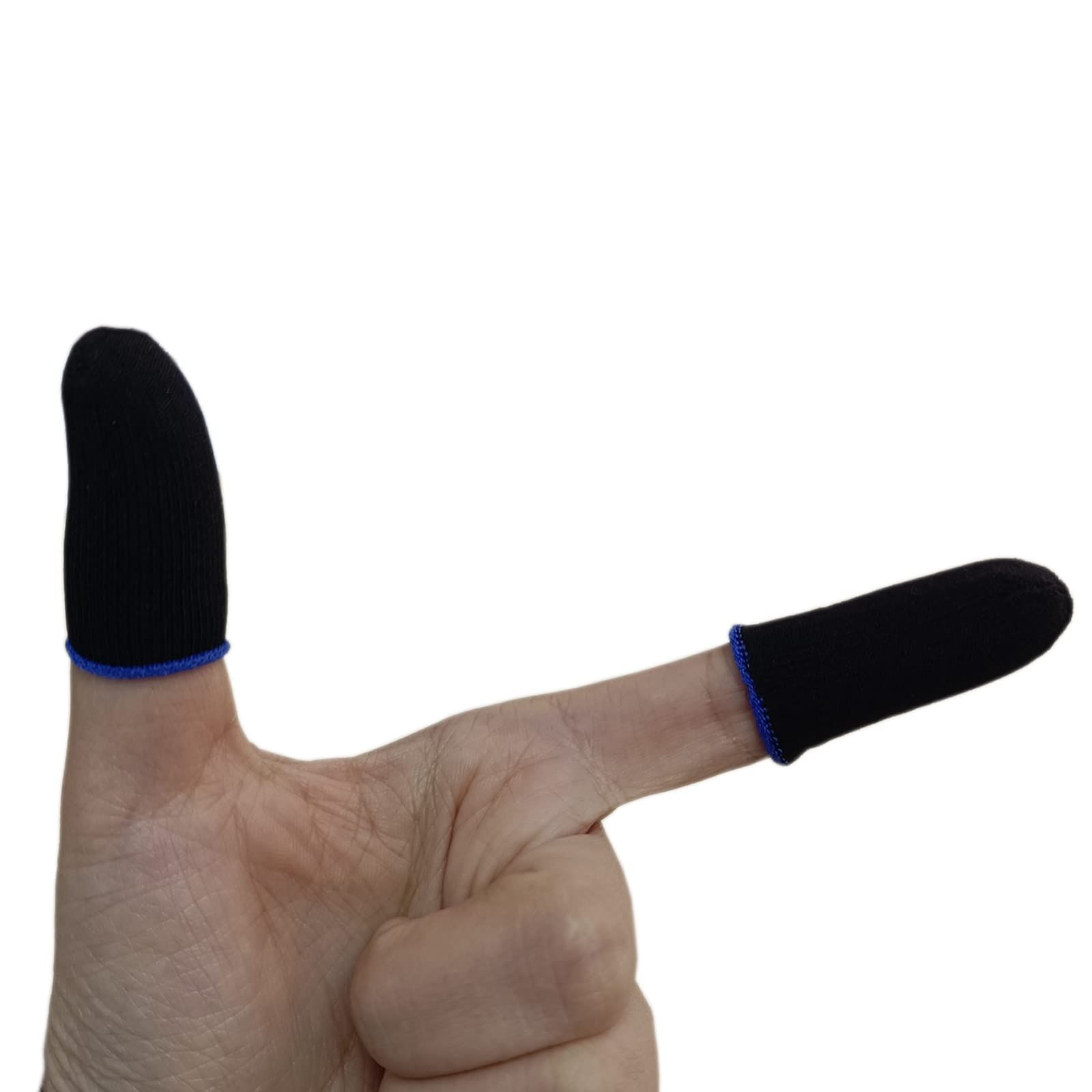 Finger Sleeves for Gaming, Breathable Gaming Finger Gloves, Anti-Sweat Thumb Sleeves for Mobile Gaming