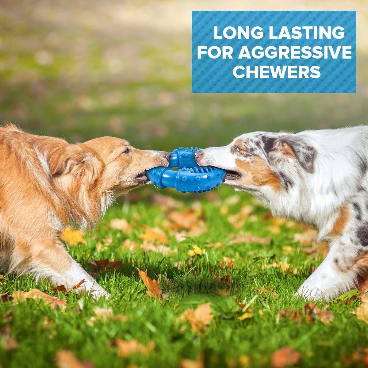 Dog Chew Toys for Aggressive Chewers Large Breed, Non-Toxic Natural Rubber Indestructible Dog Toys, Tough Durable Puppy Chew