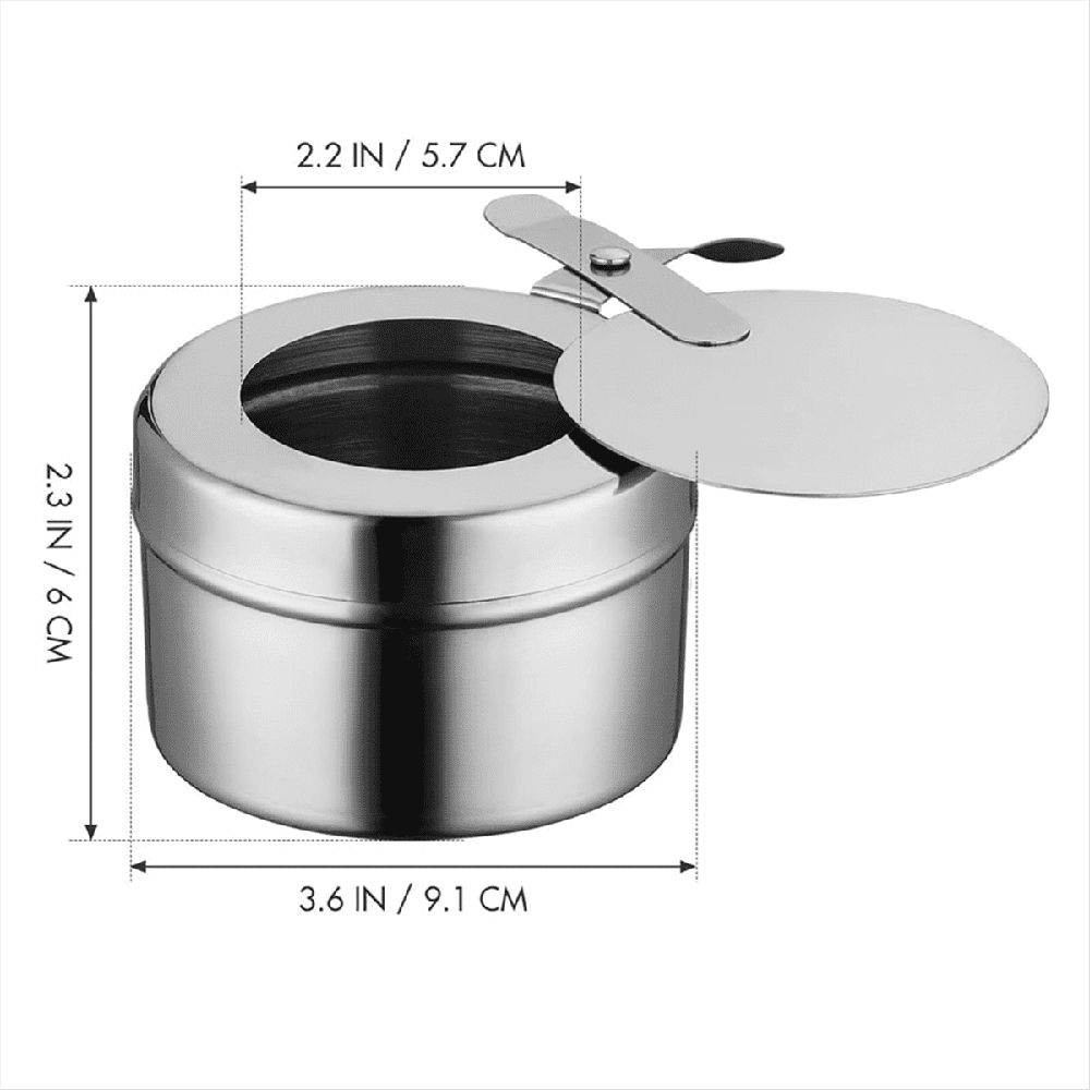 10Pack Stainless Steel Holders, Chafing Holders with Cover, Holder for Chafing Dish, and Buffet, Barbecue
