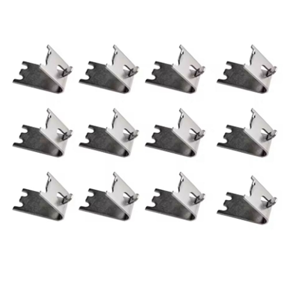 12PCS Commercial Freezer Shelf Clips Stainless Steel Refrigerator Shelf Support Clamp Bracket Shelves Parts