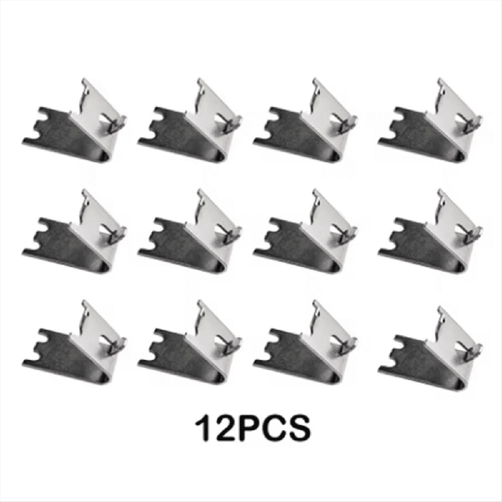 12PCS Commercial Freezer Shelf Clips Stainless Steel Refrigerator Shelf Support Clamp Bracket Shelves Parts