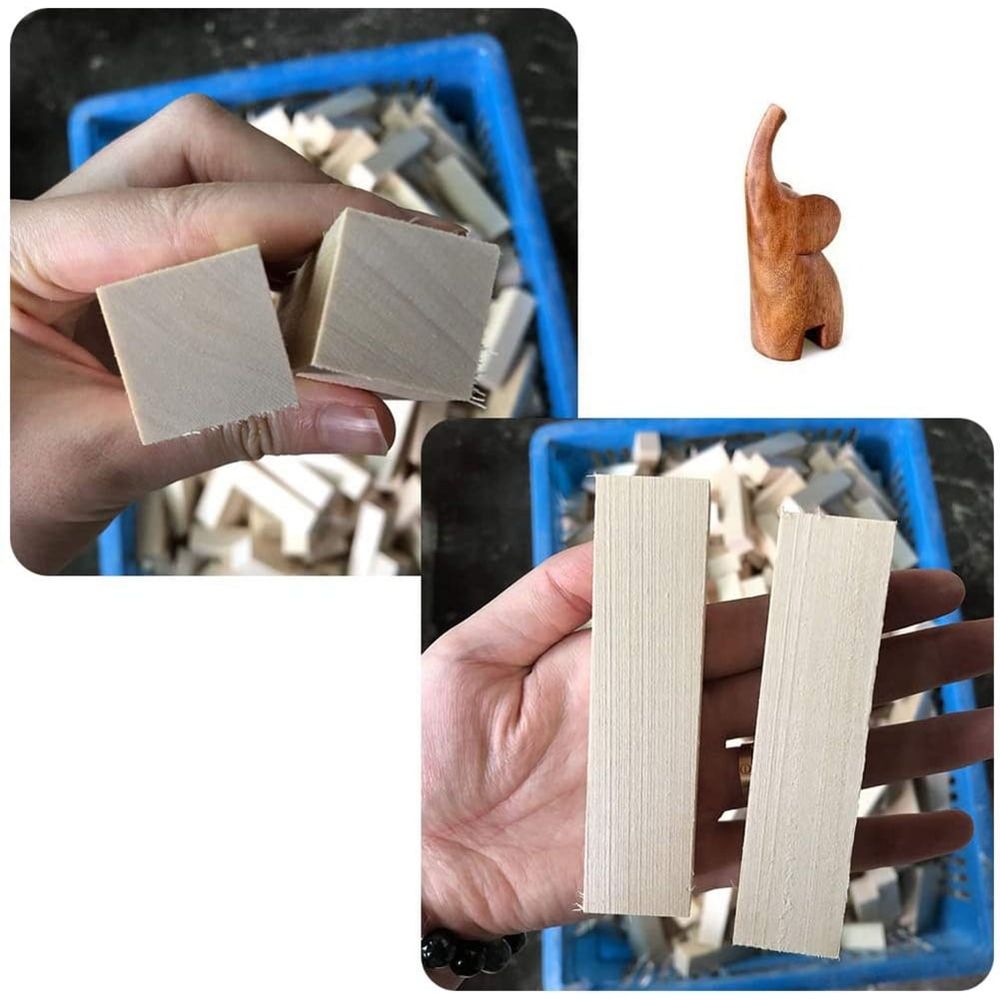 6Pcs Basswood Carving Blocks for Wood Beginners Hobby Kit DIY