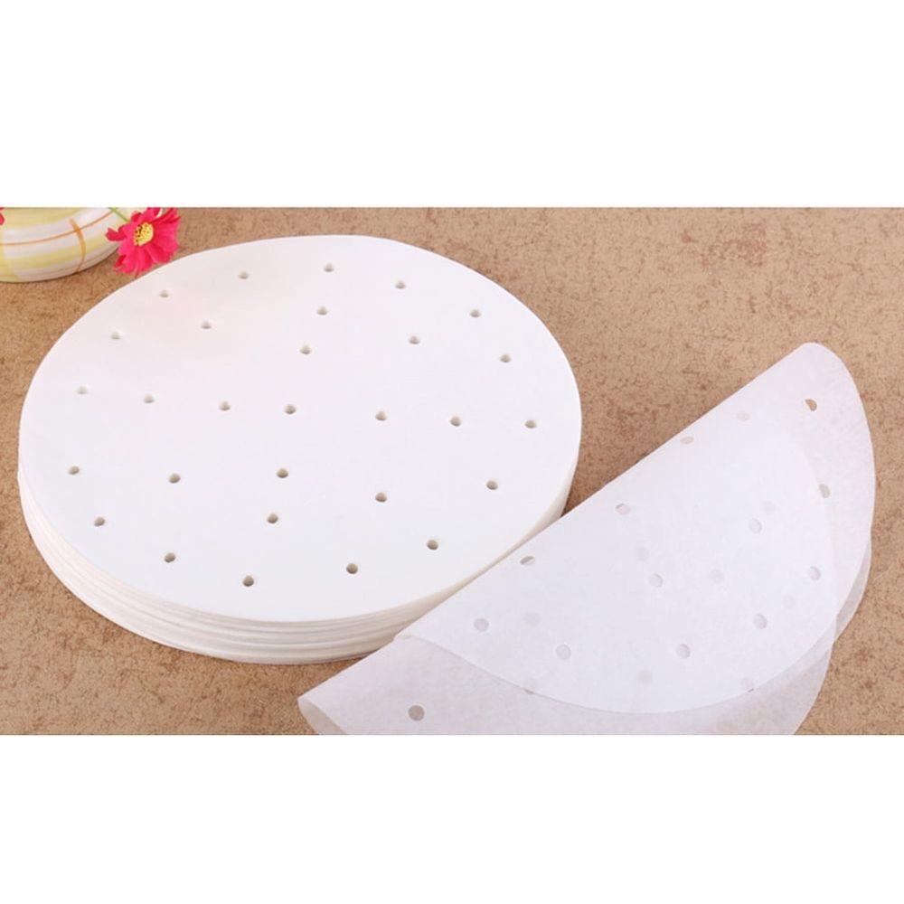 100-Pack Non-Stick Fryer Paper Liners for Crispy, Flavorful Cooking and Hassle-Free Cleanup