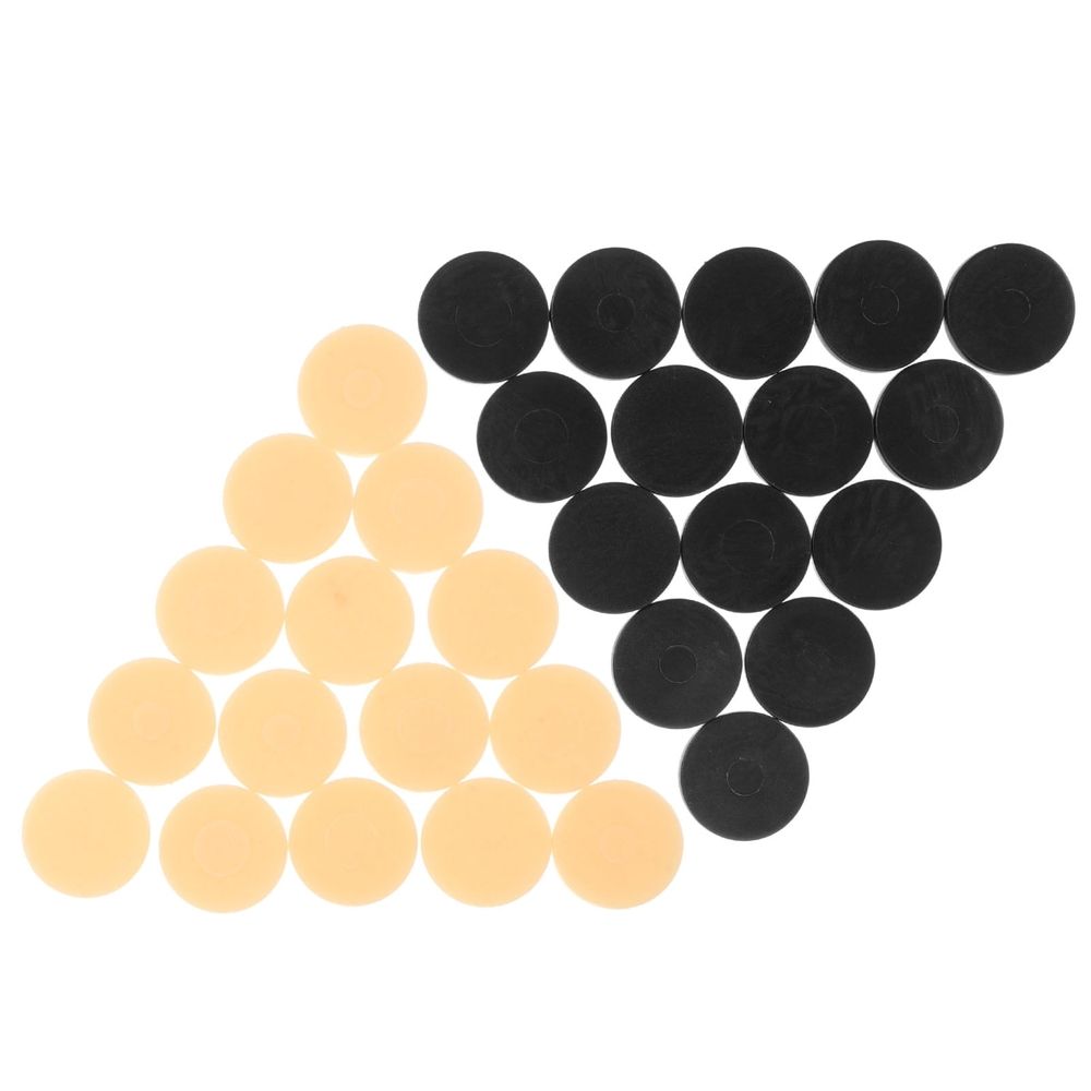 32Pcs Game Pieces for Classroom Plastic Black Game Accessory for Travel Entertainment