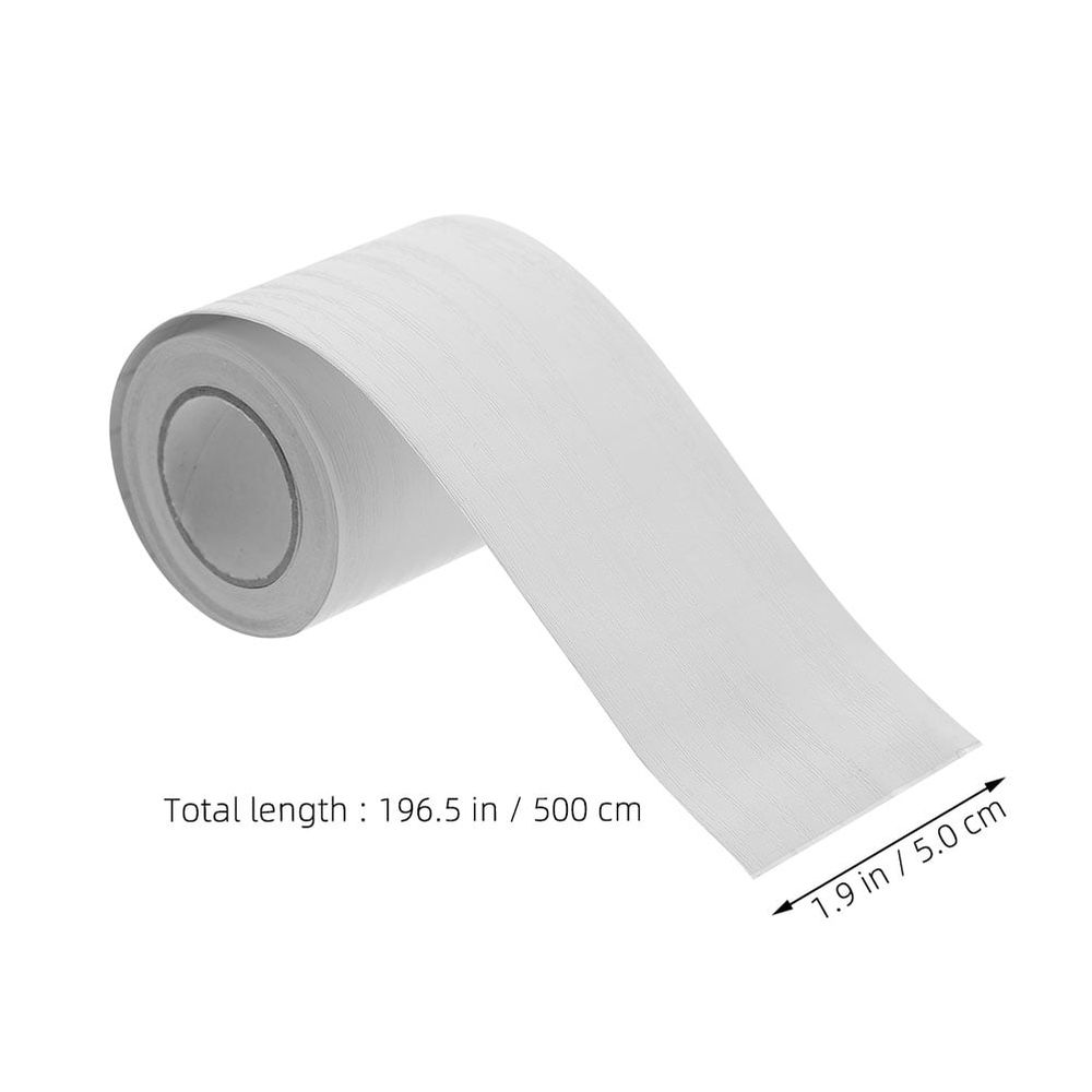 2 Rolls Silver PVC Peel and Stick Wall Trim for TV Background Walls