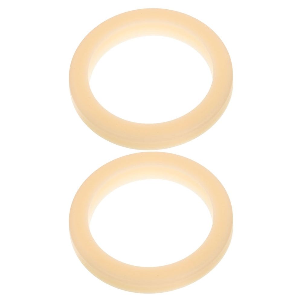 2Pcs Coffee Machine Brewing Head Rubber Steam Ring Gasket Replacement Beige Seal