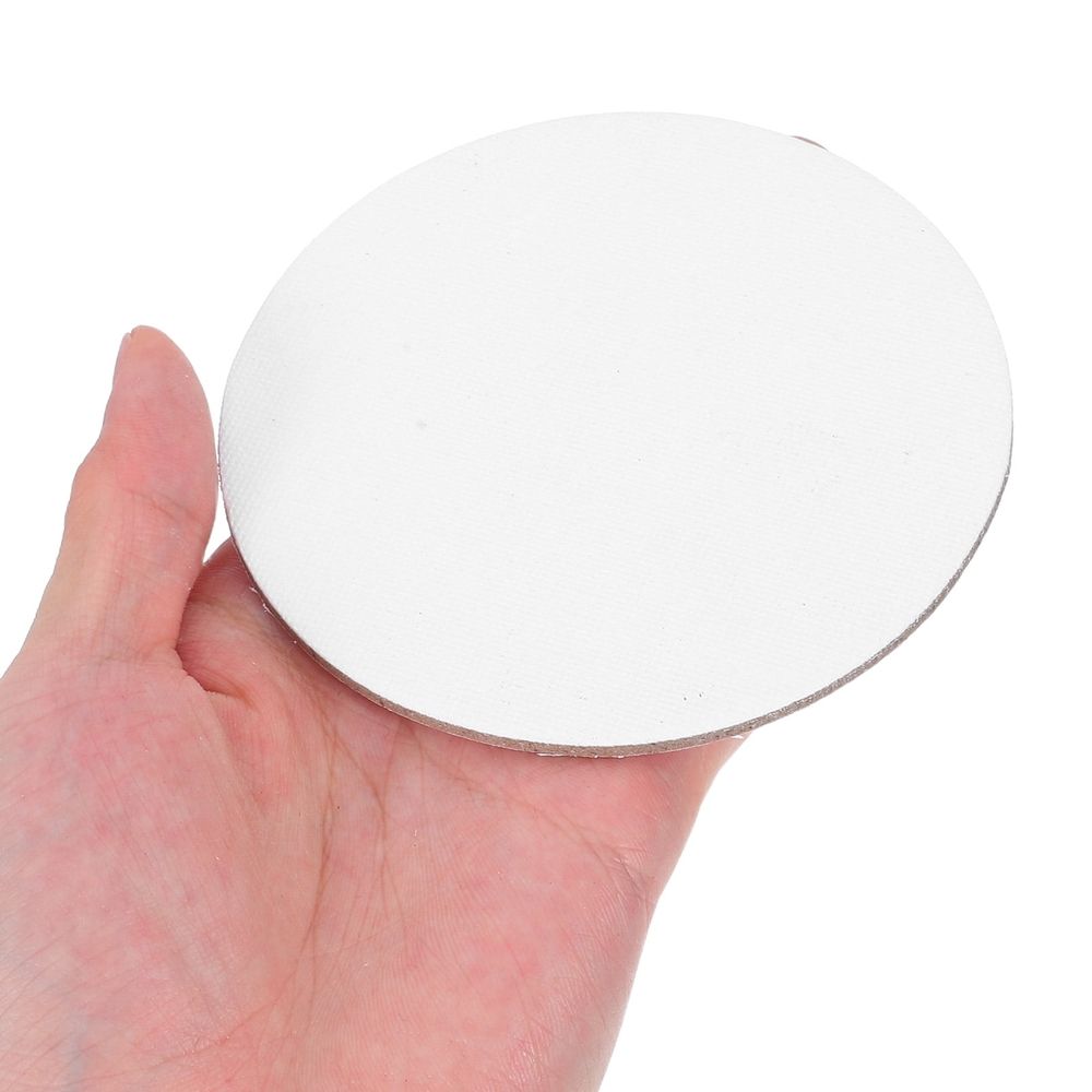 Round Painting Canvas Panels for Art, White, Suitable for All Media, 8Pcs