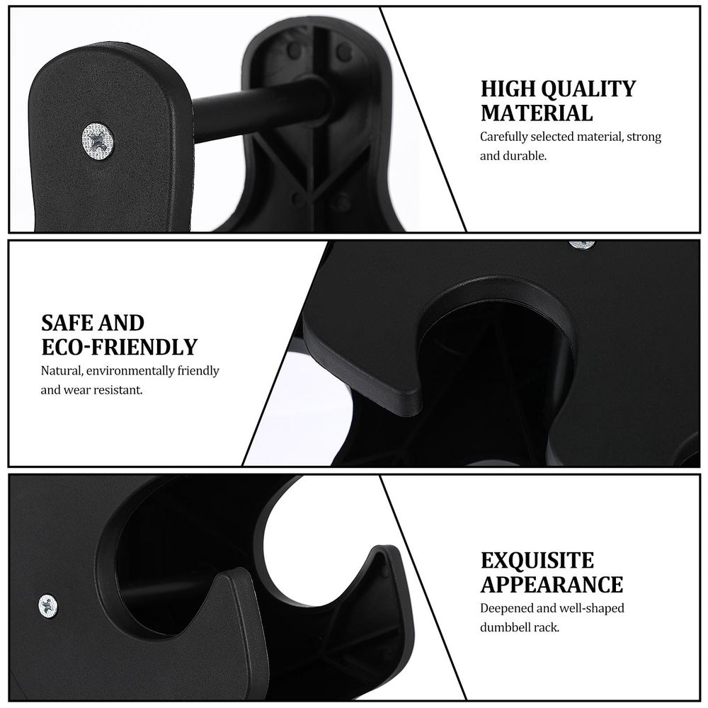 Dumbbell Storage Rack Compact Dumbbell Rack Black for Home Gym Use 1Pcs