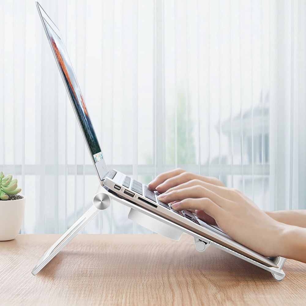 Back to School Laptop Stands for Desks White ABS Multipurpose 1Pack for Professionals