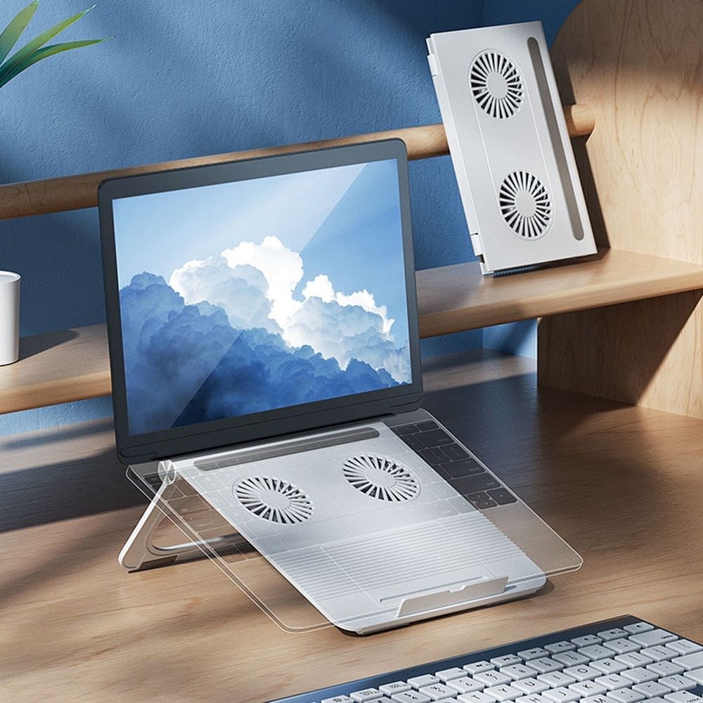Back to School Laptop Stands for Desks White ABS Multipurpose 1Pack for Professionals